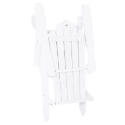 Outsunny Silla Adirondack De Madera Plegable Silla De Jardín Con Reposabrazos Y Respaldo Alto Para Terraza Balcón Exterior Carga Max. 113 Kg 73x73x92 Cm Blanco -Tienda de muebles de jardín 003d56eed6862bc2441db847279eee3648fa490a 92747d6b5fd2424ca2ae70e64ca964ca
