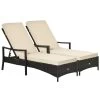 Outsunny Set De 2 Tumbonas De Ratán De Jardín Chaise Longue Con Respaldo Ajustable En 4 Posiciones Cojines Acolchados Y Desenfundables Para Terraza Patio Exterior 192x62,5x58-95 Cm Marrón Y Beige 1 Outsunny Set De 2 Tumbonas De Ratán De Jardín Chaise Longue Con Respaldo Ajustable En 4 Posiciones Cojines Acolchados Y Desenfundables Para Terraza Patio Exterior 192x62,5x58-95 Cm Marrón Y Beige -Tienda de muebles de jardín 004e5c41b041816d540f29e701a6f02eb600b361 fd48776bfaa0467189a6c7fa73ee3ab3