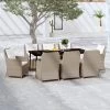Juego De Comedor Para Jardín 9 Piezas Marrón VidaXL -Tienda de muebles de jardín 03430ebb8d0772ef18fa0e97d614e93256b5fa86 7714f46a3c2b4a08b86c83d57c4f7b0c