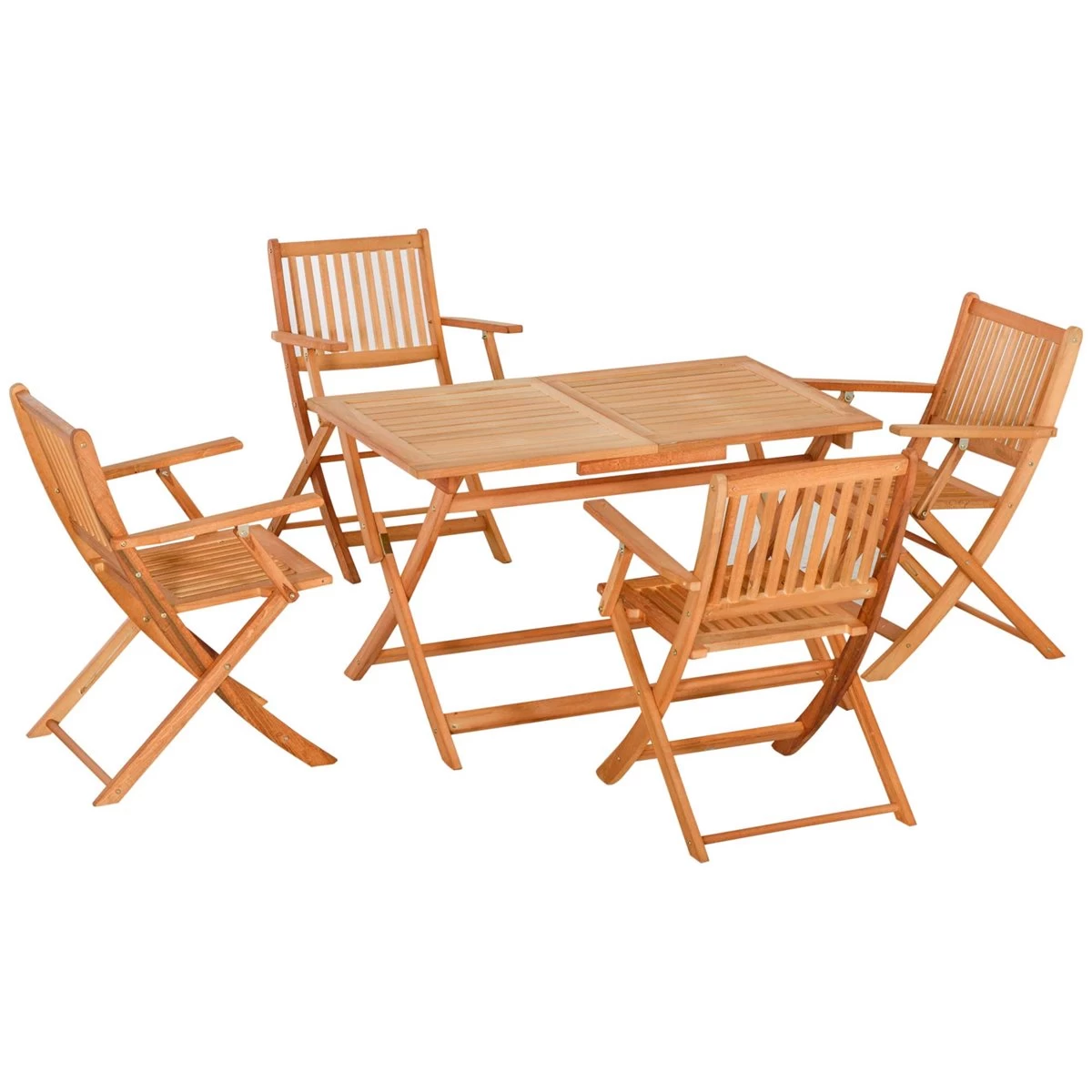 Outsunny Conjunto De Jardín De Madera Plegable 5 Piezas Set De 1 Mesa 120x70x72 Cm Y 4 Sillas 60x55x91 Cm Muebles De Comedor Para Terraza Balcón Exterior Teca 3 Outsunny Conjunto De Jardín De Madera Plegable 5 Piezas Set De 1 Mesa 120x70x72 Cm Y 4 Sillas 60x55x91 Cm Muebles De Comedor Para Terraza Balcón Exterior Teca