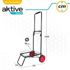 Carro Playa Plegable Aktive Beach 35x45x100 Cm -Tienda de muebles de jardín 052429ba00dcd6cabff8bc90a87573f2a7508886 d6c991e24b844c1bbd2b648e8e2545a2