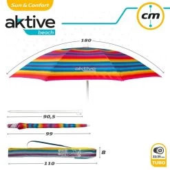 Sombrilla Playa 180 Cm Con Protección UV50 Aktive Beach -Tienda de muebles de jardín 05d345008ca908ff4cacd8d97e1afd9b3f56ef56 e0f41651c0ba42c0b828e012977138bb