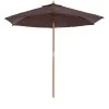 Outsunny Sombrilla Parasol De Madera Ø250x230cm Para Exterior Con 6 Varillas Sistema De Cuerda Con Fijación Desmontable Portátil Fácil De Guardar Y Transportar Café -Tienda de muebles de jardín 088907da6bcea30b3561f652e5b3740dedf4959f d3cfe7813029470d935b8210fc13539e