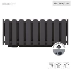 Prosperplast Jardinera Para Balcón BOARDEE FENCYCASE, Dimensiones (mm) 380x180x162, Color Antracita -Tienda de muebles de jardín 08be151d79124a97cfb32ca94d5eabdadd070237 c102b2a61398498c8b45b5bab8160754