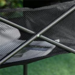 Outsunny Mesa De Camping Plegable Mesa De Picnic Con Espacio Almacenaje De Malla Y Bolsa De Transporte Para Jardín Patio Exterior 70x70x69 Cm Negro -Tienda de muebles de jardín 0952d579cf30c4c6bf12afa2a53a0d5f164b51c9 a1334c718a224a0180b539620d744645