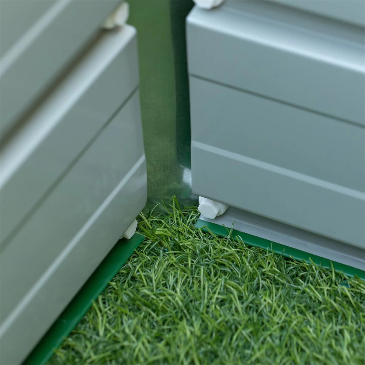 Outsunny Arriate Alto De Jardín De Acero Incluye Guantes Huerto Urbano Jardinera Macetero Rectangular Para Cultivos Plantas Flores Para Terraza Balcón 66x47x40 Cm Verde 10 Outsunny Arriate Alto De Jardín De Acero Incluye Guantes Huerto Urbano Jardinera Macetero Rectangular Para Cultivos Plantas Flores Para Terraza Balcón 66x47x40 Cm Verde - Imagen 8