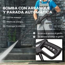 DURHAND Hidrolimpiadora Lavadora De Alta Presión 1600W Caudal 432 L/h Bomba De Aluminio Presión De 135 Bar Manguera De 6 M Incluye Botella De Jabón Boquilla Cepillo 32x24x65 Cm Azul -Tienda de muebles de jardín 0aef46915eda35855395d747afc7598af9d557d5 3f5aed378b6742e480c1d38425e19a59