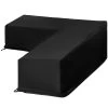 Outsunny Funda Protectora Para Muebles De Jardín En Forma De L Cubierta Para Sofás Exterior Con Hebillas De Tracción Tela Oxford 600D Impermeable 260x192x82 Cm Negro -Tienda de muebles de jardín 0b22f8e11632db78597bd782f14b1237f1c42553 bdf0048ec95346f299c9545cde0585d3