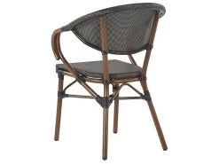 Conjunto De 4 Sillas De Jardín Gris/madera Oscura CASPRI -Tienda de muebles de jardín 0b94eb8c73392197e6b4ce452a8a111982fa6bc7 9a10841373a743efa29ed6e5b467e6eb