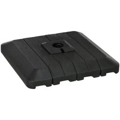 Outsunny Pesos De Base De Sombrilla En Voladizo De 4 Piezas Soporte De Parasol De Patio Rellenable De Agua De 100 Kg O Arena De 135 Kg Para Base Cruzada 98x98x18,5 Cm Negro