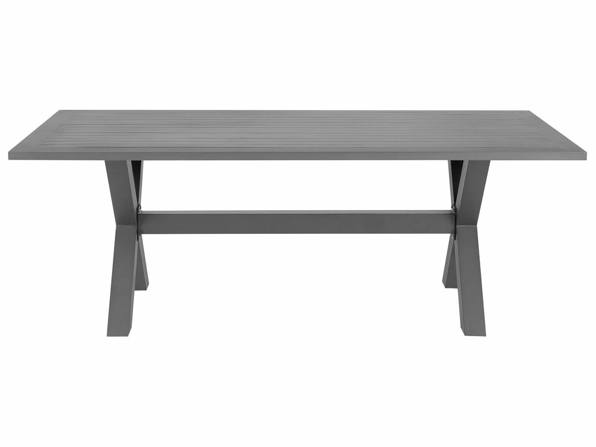 Conjunto De Jardín En Aluminio Gris Para 6 Personas CASCAIS 8 Conjunto De Jardín En Aluminio Gris Para 6 Personas CASCAIS - Imagen 6