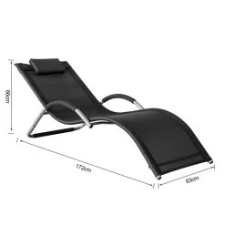 Tumbona De Jardín,Silla De Terraza, Estructura De Hierro, Malla Transpirable Teslin OGS38-SCH SoBuy -Tienda de muebles de jardín 0c1781b99ccda9120898fba4f889a856aace6b96 bee4deba307b42dfa8a29b4d87c851e8