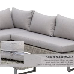 Outsunny Conjunto De Muebles Ratán De 3 Piezas Mesa De Centro Sofá Doble Y Sofá De 3 Plazas Con Cojines Extraíbles Para Jardín Terraza Patio Acero Gris 15 Outsunny Conjunto De Muebles Ratán De 3 Piezas Mesa De Centro Sofá Doble Y Sofá De 3 Plazas Con Cojines Extraíbles Para Jardín Terraza Patio Acero Gris -Tienda de muebles de jardín 0c937bb44c72aa2f887d3061c55616d5f5409146 eefe243793ef4afbab41f2185462dbed