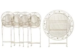 Conjunto De Balcón Mesa Y 4 Sillas Blanco Crema BIVIO -Tienda de muebles de jardín 0da2e99fde1a28914ab82e467d5bbf31dd5f2b32 bae9556c448345ce9a1e1489ed616227