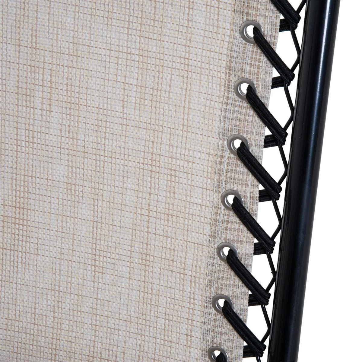 Outsunny Set De Muebles De Jardín Mesa Redonda Ø46x49 Cm Y 2 Sillas Mecedoras 68x90x106 Cm Plegables Con Bloqueo Para Exterior Patio Beige 11 Outsunny Set De Muebles De Jardín Mesa Redonda Ø46x49 Cm Y 2 Sillas Mecedoras 68x90x106 Cm Plegables Con Bloqueo Para Exterior Patio Beige - Imagen 9