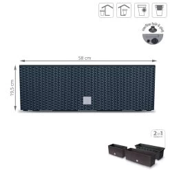 Prosperplast Jardinera Para Balcón Rato Case , Dimensiones (Mm) 580X180X195, Color Antracita -Tienda de muebles de jardín 0e688da09e1b6ab546fb7fb3c4bb649fe0ceeafb 9f15128e819f43ed9e17d5f87ca8dc0f