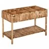 Outsunny Huerto Urbano De Madera 120x60x81 Cm Jardinera Elevada Para Cultivo De Plantas Flores Con Estante Inferior Para Jardín Terraza Exterior Carbanizado -Tienda de muebles de jardín 0f853406d1bc447436f64ef461d58328ab9cce8f 3a725f3ef3524699a77e79ee783140e5