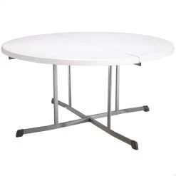 Mesa Redonda Plegable Blanco LIFETIME Ø152 X 75,5 Cm