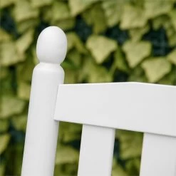 Outsunny Banco Mecedora De Jardín De 2 Plazas Banco Balancín De Madera Con Reposabrazos Y Respaldo De Listones Para Terraza Exterior Carga 250 Kg 125x68,5x102 Cm Blanco -Tienda de muebles de jardín 10649f3d46a68918399d967d0ecfdabdacee32f9 a4bc57bed45b44558df5e2df2b39b5ca