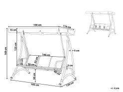 Columpio De Poliéster Gris Oscuro BOGART -Tienda de muebles de jardín 12a5d87d3836ecc20a2048e55092fa46b6fbb559 85ecc2f6cb1246eda474c636a108a54b