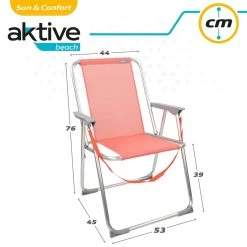 Silla Plegable Fija Aluminio Coral Aktive -Tienda de muebles de jardín 13f3570a7b0aa3884ff1bc70c554987eeed97297 9414b56b0499418ead890dace4204008