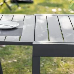 Outsunny Mesa De Jardín Extensible De Aluminio Mesa De Comedor Para Exterior Para 4-6 Personas Carga Max. 70 Kg Para Patio Terraza Balcón 90-180x90x73 Cm Gris -Tienda de muebles de jardín 148a2700150ad42f2e06bf12160c0e96e462307d 5977b988a5fe4e58a589000883b0aebf