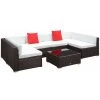 Outsunny Conjunto Muebles De Jardín Ratán 7 Piezas Set De Sofás Patio Con 1 Mesita Almohada Y Cojín Incluido Marco Acero Resistente Intemperie UV Marrón -Tienda de muebles de jardín 148c71e26503c619037ff224403570fbd0d13def 8bc0f902fad04a7587c0a15127301256