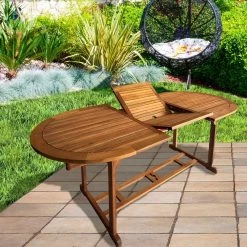 Mesa Jardín Extensible Ovalada Acacia 8 Comensales Aktive -Tienda de muebles de jardín 148ef19663b199be5f27836d36f3c9f093acb810 bcc08206f7bf459cb9252ab235f54baf