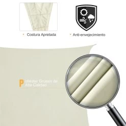 Outsunny Toldo Vela Color Crema Sombrilla Parasol Triangulo Tela De Poliéster Jardin Playa Camping Sombra (varios Colores Y Medidas), Medida 6x6x6 Metros, Color Crema 15 Outsunny Toldo Vela Color Crema Sombrilla Parasol Triangulo Tela De Poliéster Jardin Playa Camping Sombra (varios Colores Y Medidas), Medida 6x6x6 Metros, Color Crema -Tienda de muebles de jardín 1533a5cb14c99ee226bde47ae0a2443157b18c63 a4b3e4d1f4134c13846480c4ebc74140