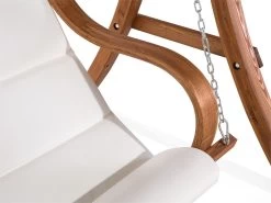 Columpio De Madera De Alerce Oscura/beige Crema APRILIA -Tienda de muebles de jardín 159e46e6e85209244e1b776fa14b08369db764b3 82a8bef9b108499ea98c2489a42d9a3d