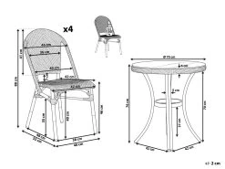 Conjunto De Jardín 4 Plazas Negro/blanco RIFREDDO -Tienda de muebles de jardín 163522bb6df9b6f292c51fad7d12ff9aa1f80197 f1d2cba6b0cb4919a438ca89b41661a4