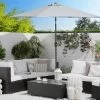 Sombrilla De Jardín De Poliéster Gris Claro 270 Cm VARESE -Tienda de muebles de jardín 18a231f75907b8ecf98e713004d27519fd5c8efc 320ad8f9c73d4433a6a96ecd7dfa45ff