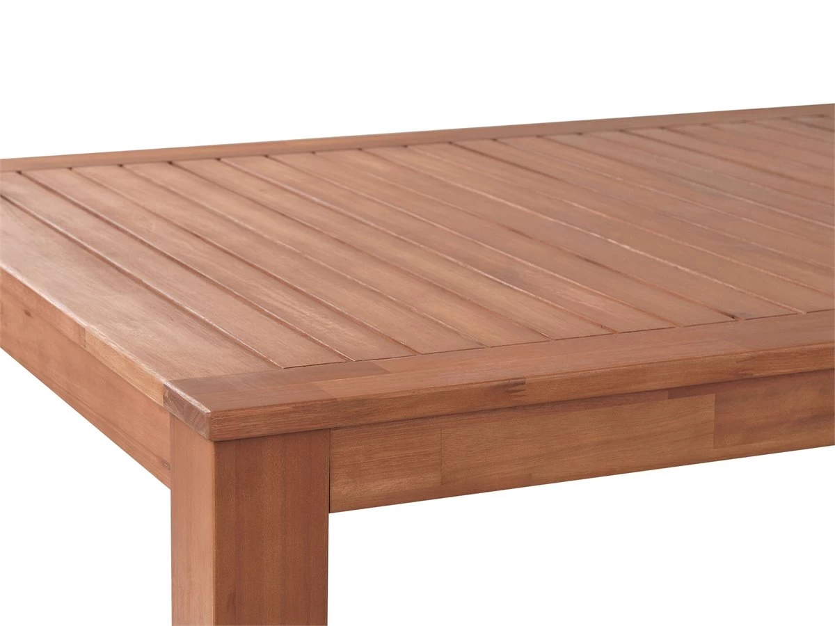 Mesa De Comedor De Madera De Eucalipto Clara 190 X 105 Cm MONSANO 8 Mesa De Comedor De Madera De Eucalipto Clara 190 X 105 Cm MONSANO - Imagen 6