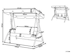 Columpio De Jardín Verde/blanco CHAPLIN -Tienda de muebles de jardín 190f0d60811acd8416d9b3163aac970bec80e57d a10da1fa59464ce0b05509c17c95f4cb