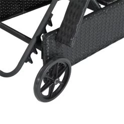 Outsunny Conjunto De 2 Tumbonas De Ratán De Jardín Chaise Longue Con Respaldo Ajustable En 5 Posiciones Cojines Acolchados Reposacabezas Y 2 Ruedas 200x73x72-103 Cm Negro -Tienda de muebles de jardín 192a3f6df8e269e7c73f92977e19a8bc3037a683 d457225013914870b565b11e0310b9a1