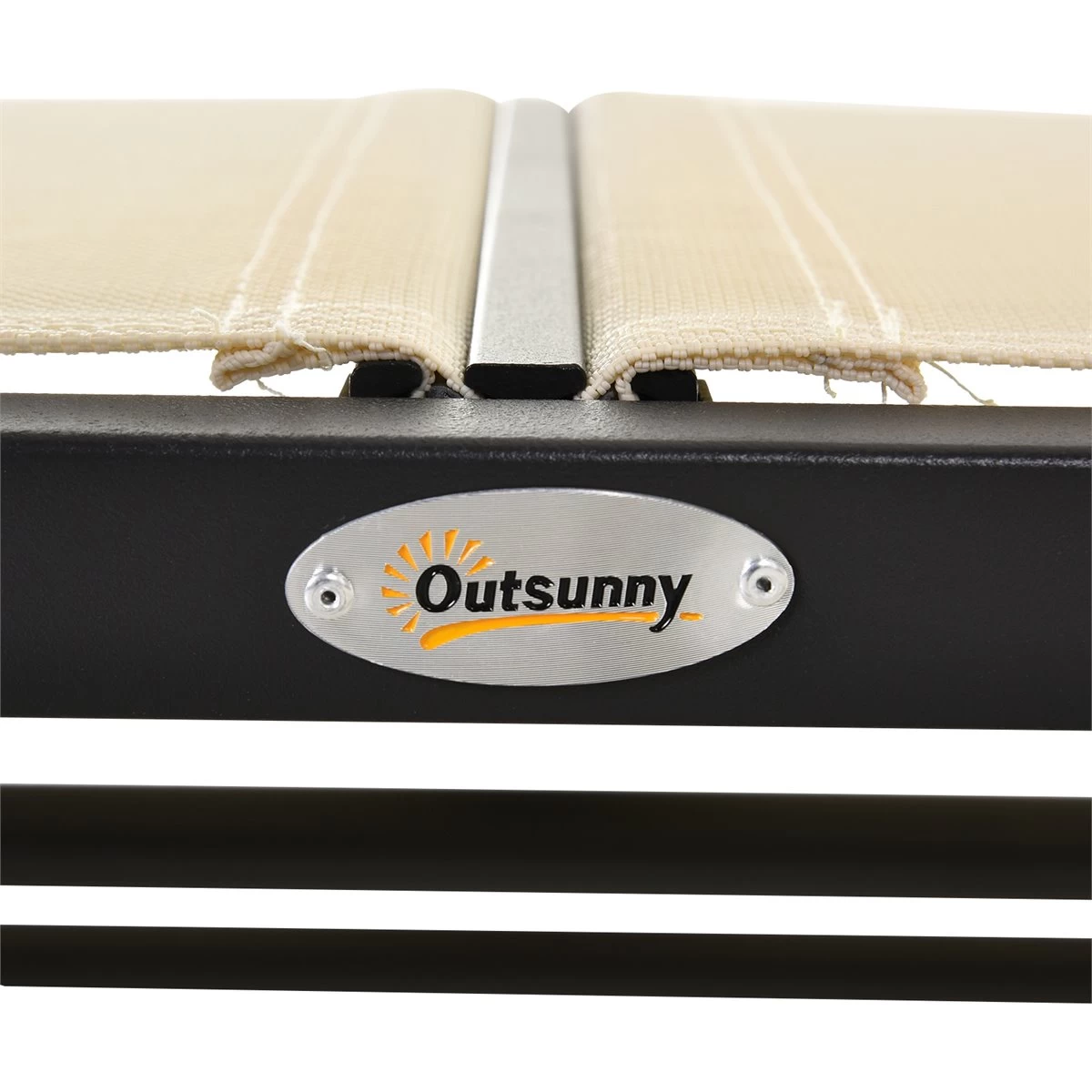 Outsunny Banco Balancín De 2 Plazas Silla Mecedora De Jardín Tubo De Metal Y Tela Texteline Transpirable Para Exterior Carga Máx. 200 Kg 120x70x85 Cm Beige 12 Outsunny Banco Balancín De 2 Plazas Silla Mecedora De Jardín Tubo De Metal Y Tela Texteline Transpirable Para Exterior Carga Máx. 200 Kg 120x70x85 Cm Beige - Imagen 10