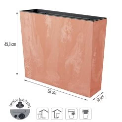 Prosperplast Jardinera Para Balcón Urbi Case Beton Effect , Con Depósito, Dimensiones (Mm) 580X180X498, Color Terracota -Tienda de muebles de jardín 1a1dd3859a727c93f73fb211450c5d3d554a94c9 b005c74cb3ae4908b7a73d6df25e7258