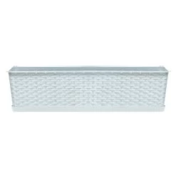 Prosperplast Jardinera Para Balcón Ratolla Case 13,5L., Dimensiones (Mm) 783X173X150, Color Blanco