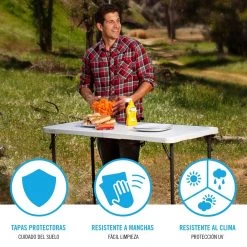 Mesa Plegable Ajustable En Altura Blanco LIFETIME 122 X 61 X 56-91 Cm -Tienda de muebles de jardín 1f9cc86610ce4fd68141258ab21070eea90d393d 51b9a948ea8746fc89b8e6e0397a91ea