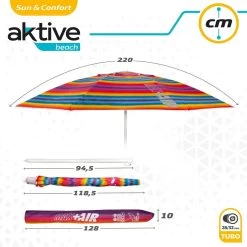 Sombrilla Playa Antiviento 220 Cm Con Protección UV50 Aktive Beach -Tienda de muebles de jardín 1fd20e9be974414831b4115c092ee07bf0fe98ec b11e82c28e8b45468120dfc48313ca75