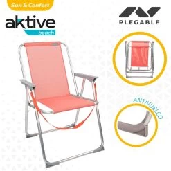 Silla Plegable Fija Aluminio Coral Aktive -Tienda de muebles de jardín 203223c7c44c1f72292b3e589131425f9d27abc9 a6321103d53c457c943ccda24e90f0a5