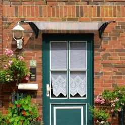 Outsunny Tejadillo De Protección Para Puertas Ventanas Contra Sol Y Lluvia Marquesina De Techo Diseño Moderno Aleación De Aluminio Duradero 122x89x24 Cm Transparente -Tienda de muebles de jardín 2075338b447e271047671f25cd48d60431edf79c 64412158f89743ad81d2afac1cfe7186