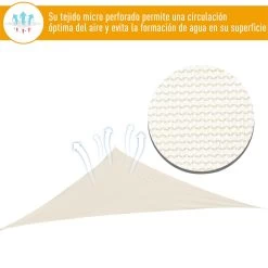Outsunny - Toldo Vela Triangulo (varios Tamaños Y Colores), Tamaño 4x4x4m, Color Beige -Tienda de muebles de jardín 20e40446d8679750d78e683a7d1f2a85d0fa3612 7473d62fa0ea4bf5abf03aadbe06f17d
