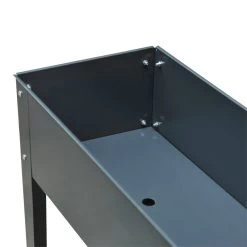 Outsunny Jardinera Elevada Cama De Jardín Elevada Rectangular Mesa De Cultivo Para Plantas Verduras Y Flores Con 3 Orificios De Drenaje 100x30x80 Cm Gris -Tienda de muebles de jardín 22b8b99c96252648c4d1263face6a2576e02466b 72f5184929964c39b85bc220396f07b0