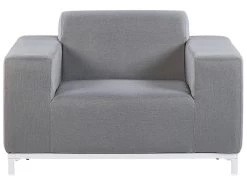 Conjunto De Jardín 5 Plazas De Poliéster Gris/blanco ROVIGO -Tienda de muebles de jardín 23dafbfc8fd83b2c79be9dffdf44585f8e304b96 9d4d1b0664f34e088c2d3f90c93ff89a