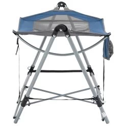 Outsunny Hamaca De Jardín Con Soporte Plegable Con Cama De Tela Oxford Y Malla Transpirable Bolsillo De Almacenaje Y Bolsa De Transporte 235,5x82x90,5 Cm Azul Y Plata -Tienda de muebles de jardín 243f80b7c9a92fdf48721be2d5b8be02ffbfbf15 bc7a3541e7b74ee689a7c3b6c864eae5