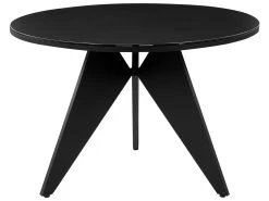 Conjunto De Comedor 4 Plazas De Metal Negro/gris/madera Clara OLMETTO/TAVIANO -Tienda de muebles de jardín 248dc15dc262ca26a285416770c5c58f2f378bef 275ca1d1589a4877bd56cc678314e422