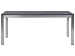 Mesa De Comedor De Metal/granito Gris Grafito/plateado 180 X 90 Cm GROSSETO -Tienda de muebles de jardín 249ef7bd7b5586781bfcebeb9c36685eaa182672 75c266929c4d4dffa4bd5f0486c0c73b