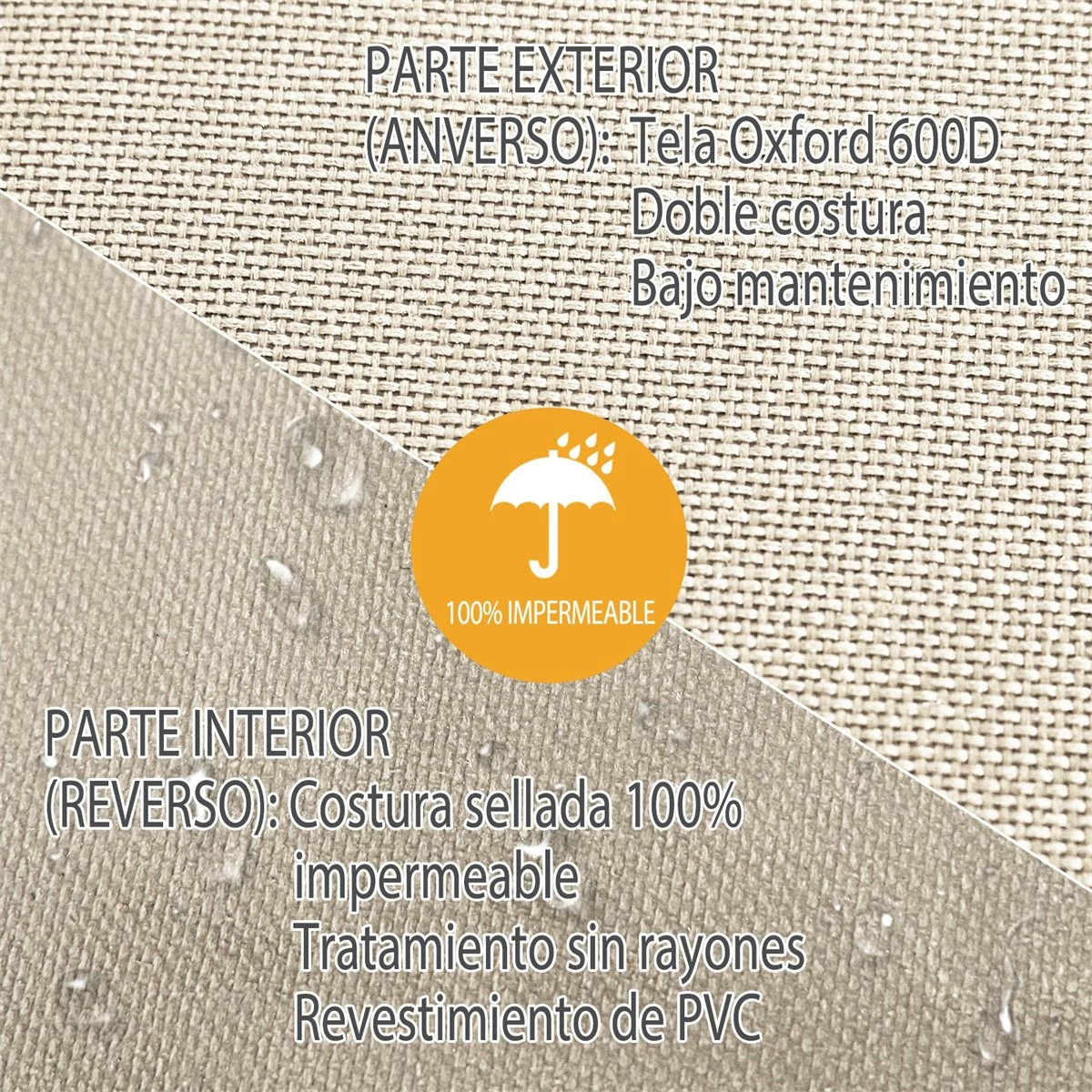 Outsunny Funda Protectora Para Banco 2-3 Plaza Cubierta De Muebles Impermeable Exterior Jardín Protección Contra Lluvia Y Sol 152x87x59/79cm 600D Tela Oxford 7 Outsunny Funda Protectora Para Banco 2-3 Plaza Cubierta De Muebles Impermeable Exterior Jardín Protección Contra Lluvia Y Sol 152x87x59/79cm 600D Tela Oxford - Imagen 5