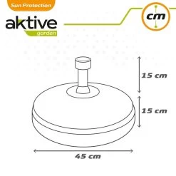 Base Para Sombrilla Circular Blanca 19-33 Mm Aktive -Tienda de muebles de jardín 29379b01934147920e7f5026f6d80680ae2d39a1 c1953359b10e4d12863c81240aa5f4c7